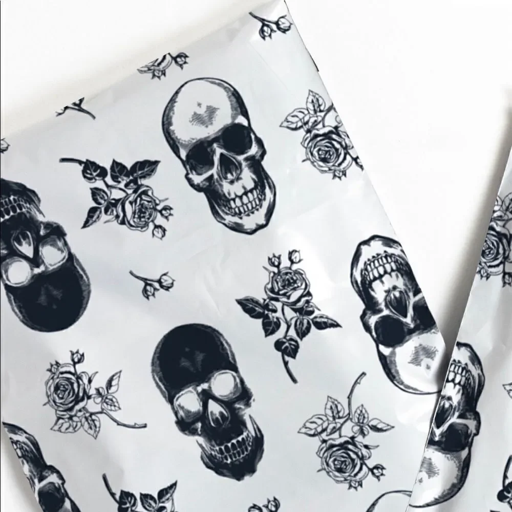 Poly Mailers MIX Skulls 🌸 10x13 35pcs 35stickers